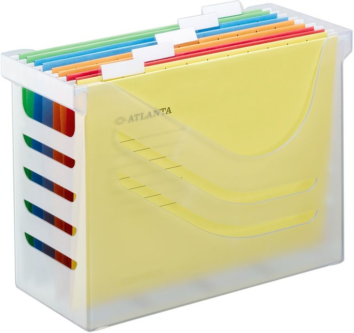 Produktbild Jalema Hängeregistraturkorb mit Mappen Silky Touch transparent