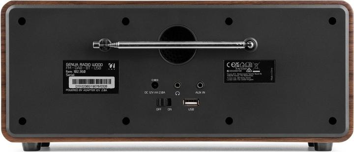 Actual product image Audizio DAB+ Radio Genua Braun, Radio Tuner: FM, DAB+ (FM, DAB+, Bluetooth)