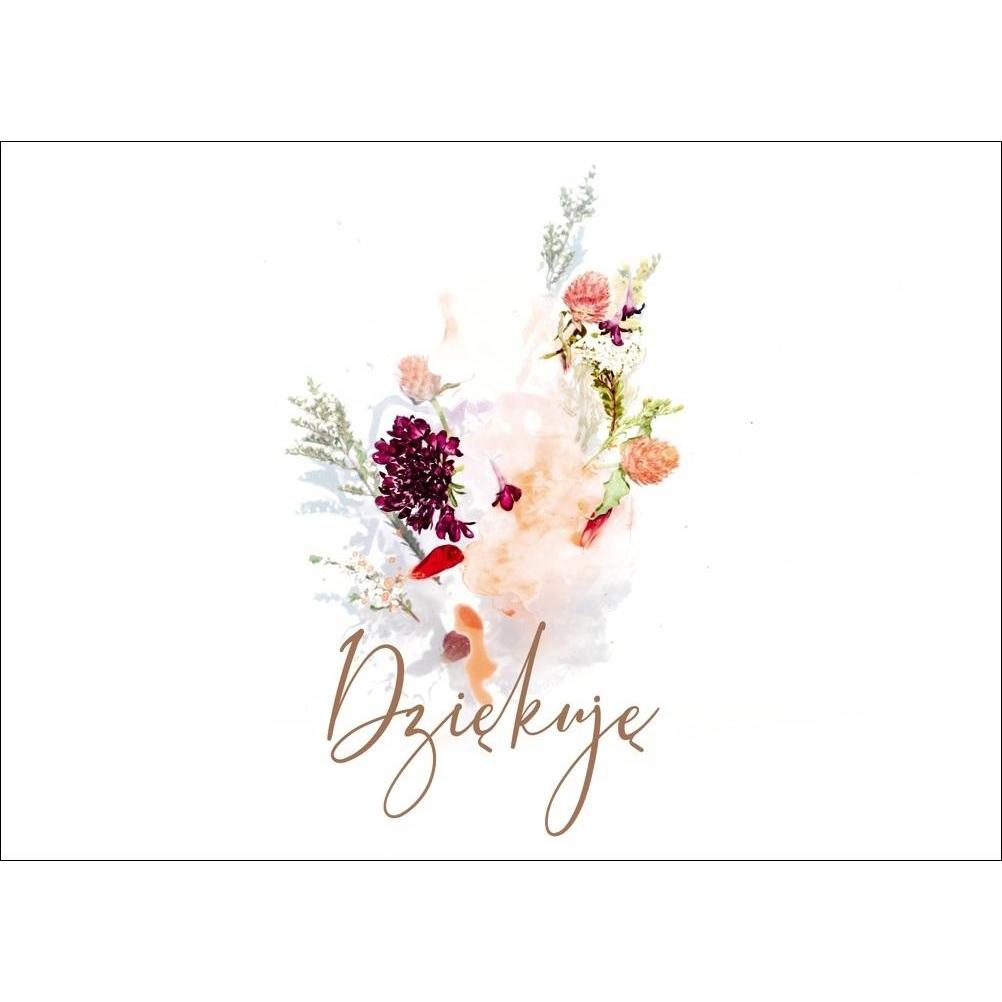 Koinonia, Biglietto di auguri + Carta da lettere, Karte - Dankeschön - Blumen