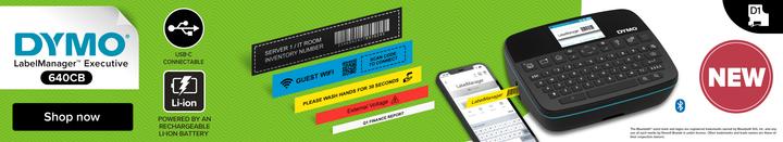 Produktbild Dymo LabelManager 640CB 6/9/12/19/24mm D1-Bänder Qwertz