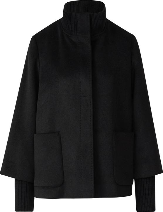 S.Oliver Outdoor-Jacke Jacke mit Stehkragen und Rippstrick-Manschette