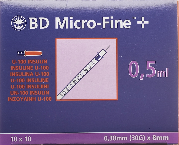 Image du produit BD + U100 Seringues à insuline (Seringue d'insuline)