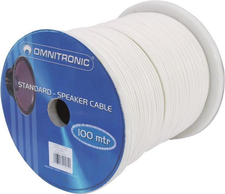 Actual product image Omnitronic Speaker cable 2x1.5 100m ws (100 m, 1.50 mm²)