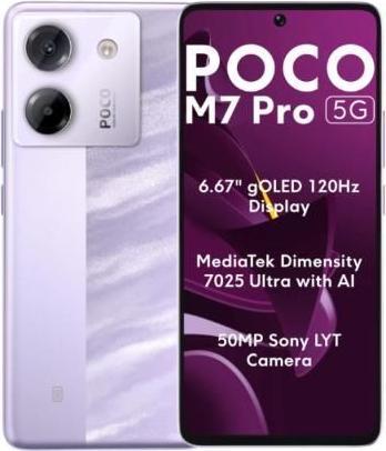 Productafbeelding Xiaomi MOBIELE TELEFOON POCO M7 PRO/12/256GB PAARS MZB0JZSEU POCO (256 GB, Paars)