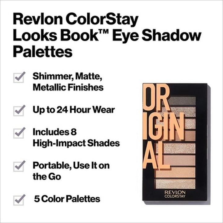 Actual product image Revlon Colorstay Looks Book Ultra Thin Eyeshadow Palette 3.4g