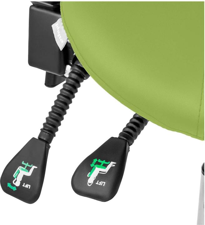 Produktbild Physa Sattelstuhl - 550 - 690 mm - 150 kg - Hellgrün (55 - 69 cm)