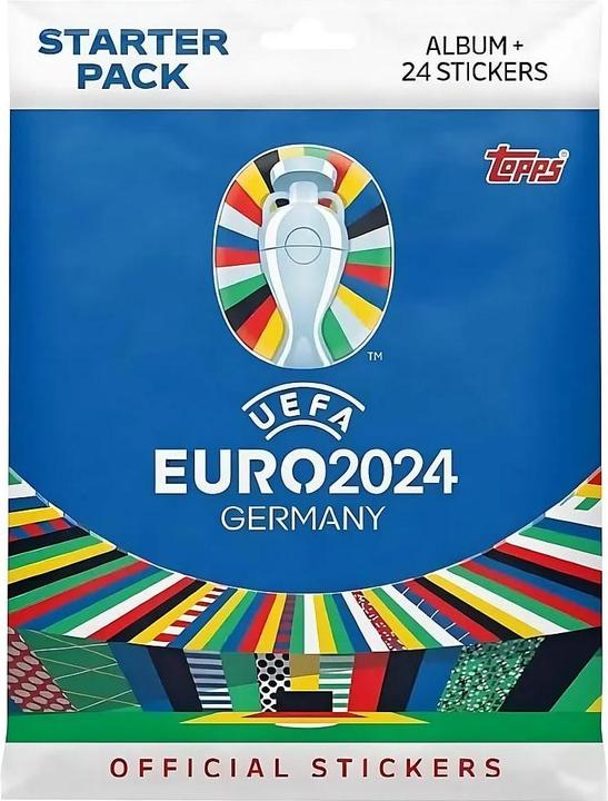 Topps Euro 2024 Germany Starter (inkl. 24 Sticker) (Multilingual, Blister Pack)