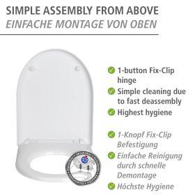 Produktbild Wenko WC-Sitz mit Absenkautomatik Sindia weiss