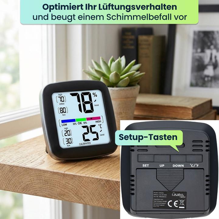 Produktbild Casativo Präzisions Thermo Hygrometer