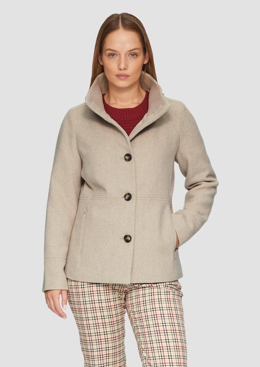 Produktbild S.Oliver Outdoor-Jacke Twilljacke mit Strick-Stehkragen und Eingrifftaschen (46)