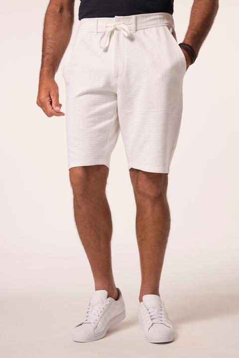 Immagine prodotto JP1880 Bermuda in seersucker con cintura con bottone, zip e quattro tasche, fino alla tg. 8XL (8XL)