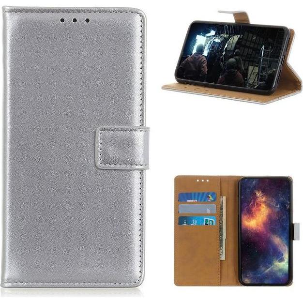 Thumbnail - MU Classic Classic II Leder Bookcover Series (Huawei Mate 40 Pro), Smartphone Hülle, Silber