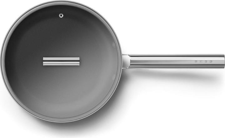 Actual product image Smeg CKFF2601RDM Frying pan Ø 26 cm, red (Frying pan, Aluminium, Stainless steel, 26 x 8.70 cm)