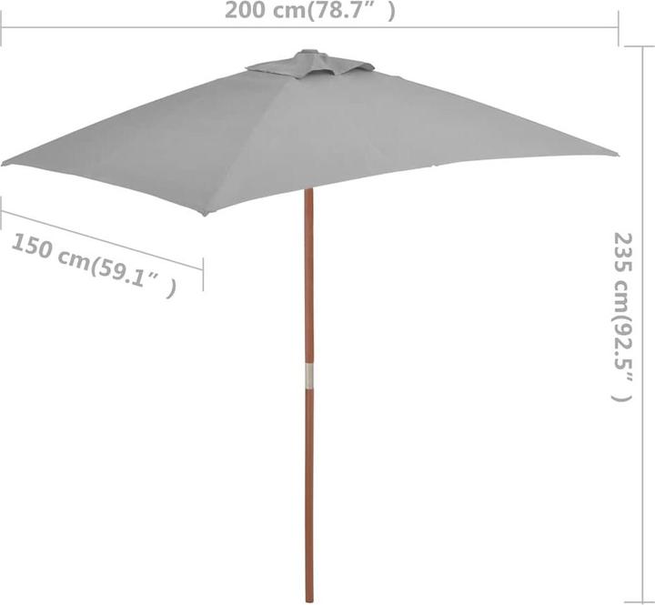 Immagine prodotto vidaXL Sonnenschirm (1.50 m)