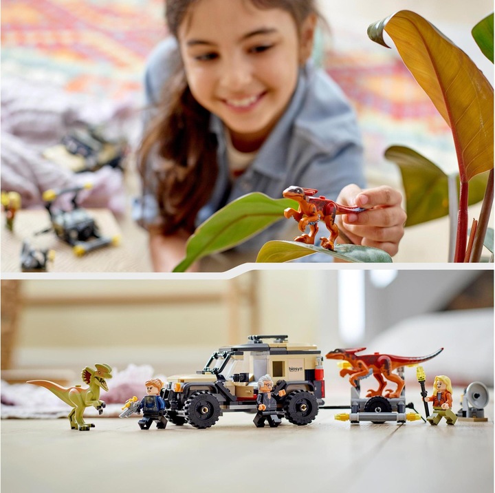 Immagine prodotto LEGO Trasporto Pyroraptor & Dilophosaurus (76951, LEGO Jurassic World, Set LEGO rari)