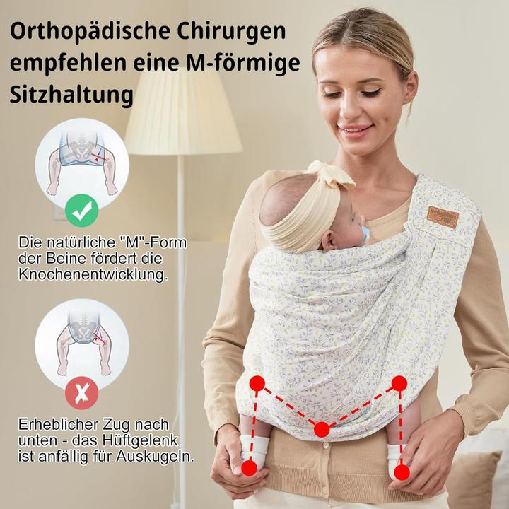 Actual product image Vrbabies Babytragetuch aus Baumwolle