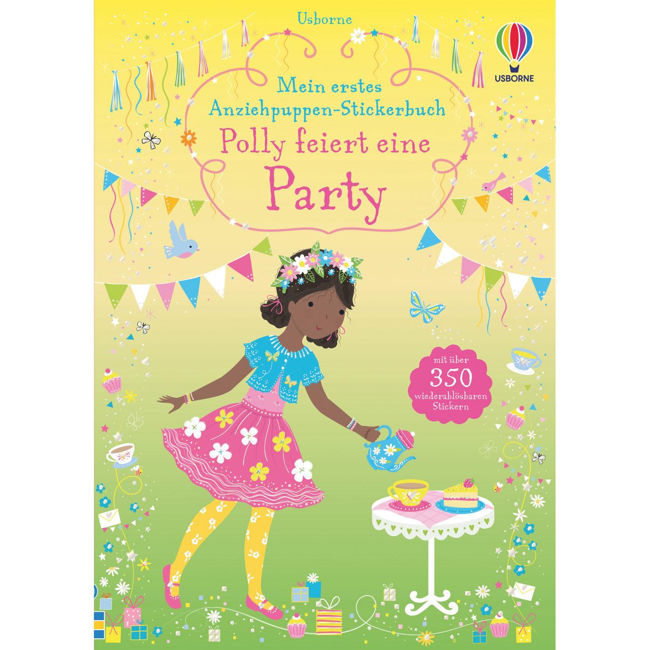 Usborne Publishing, Sticker, Mein erstes Anziehpuppen-Stickerbuch: Polly feiert eine Party