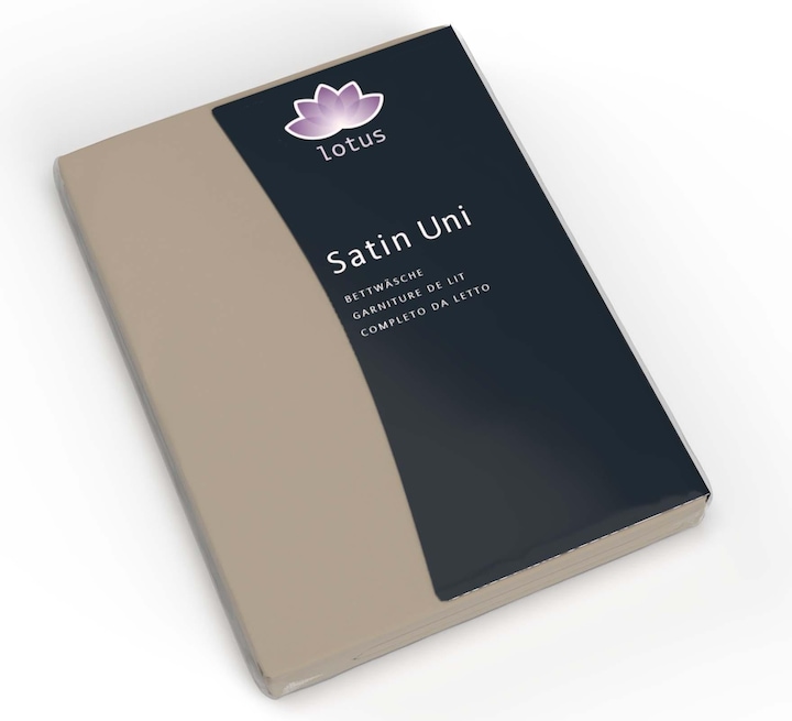 Actual product image Lotus Bettwaren Lotus Satin Fitted Sheet (90 x 200 cm)