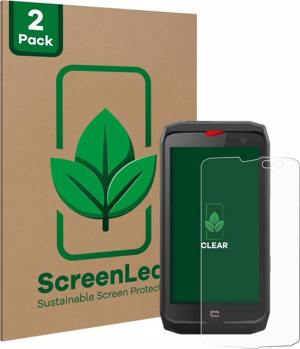 Produktbild ScreenLeaf Schutzfolie nachhaltiger Displayschutz Displayschutzfolie Folie Klar Transparent (2 Stück, Crosscall Action-X3)