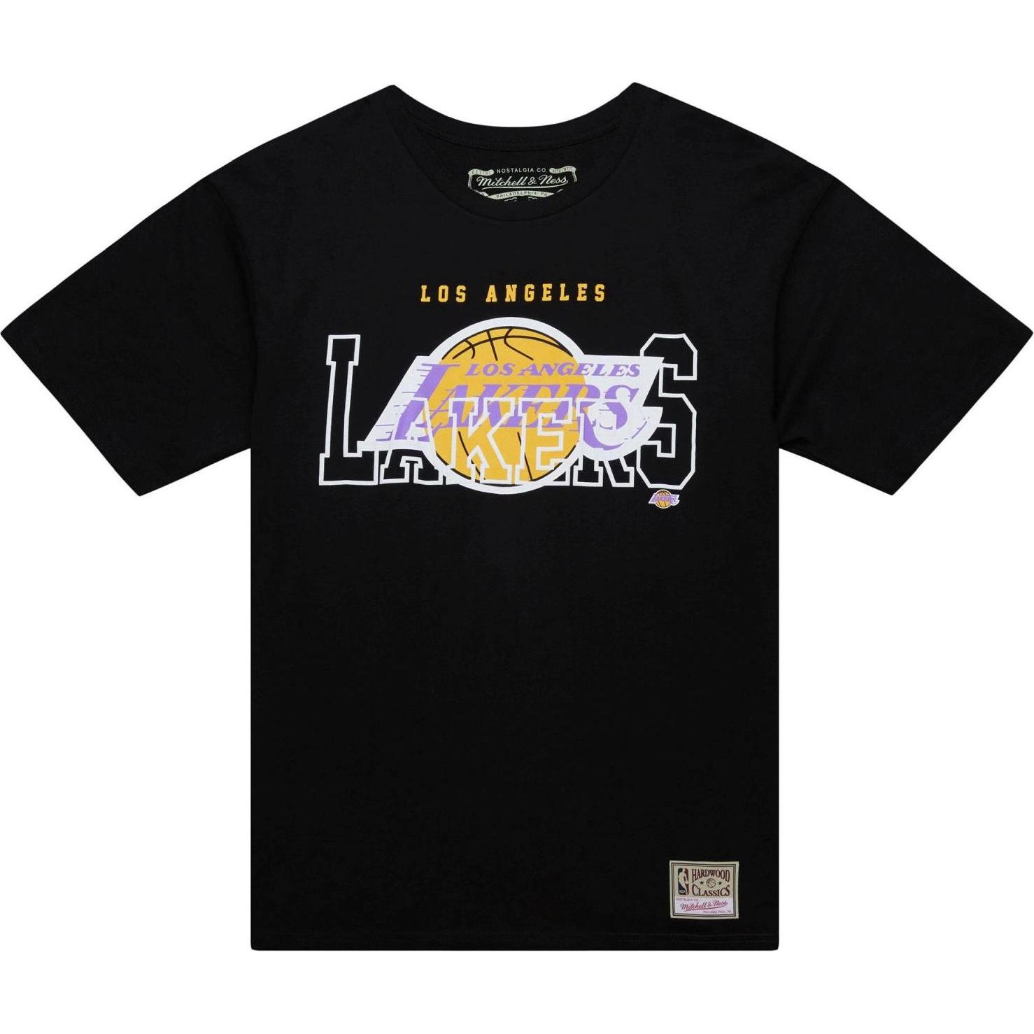 Mitchell & Ness, Herren, Shirt, Shirt - SEE THRU Los Angeles Lakers - M, Schwarz, (M)