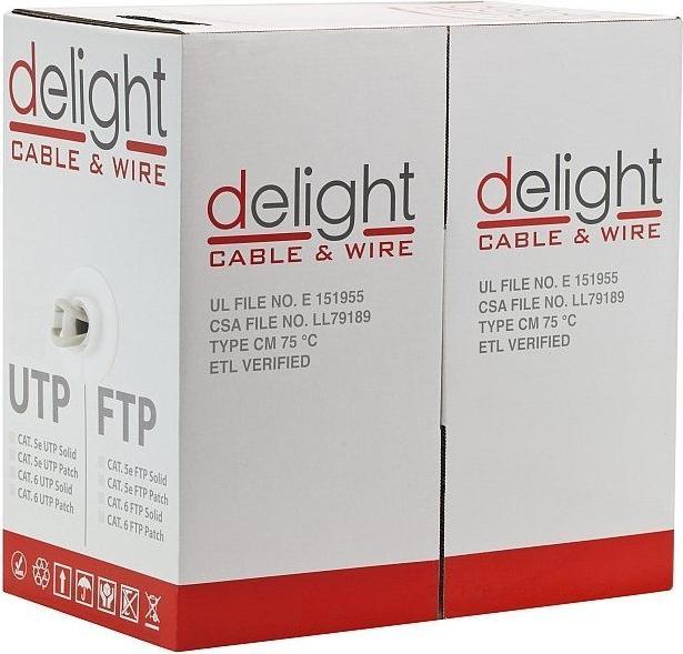 Produktbild Delight Cat5e U-FTP-Installationskabel 305m Grau (CAT5e, 305 m)