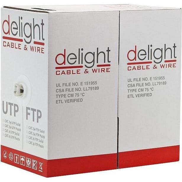 Delight Cavo di installazione U-FTP Cat5e 305m grigio (U/FTP, CAT5e, 305 m), Cavo di rete