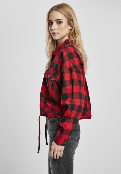 Produktbild Urban Classics Ladies Short Oversized Check Shirt (XL)