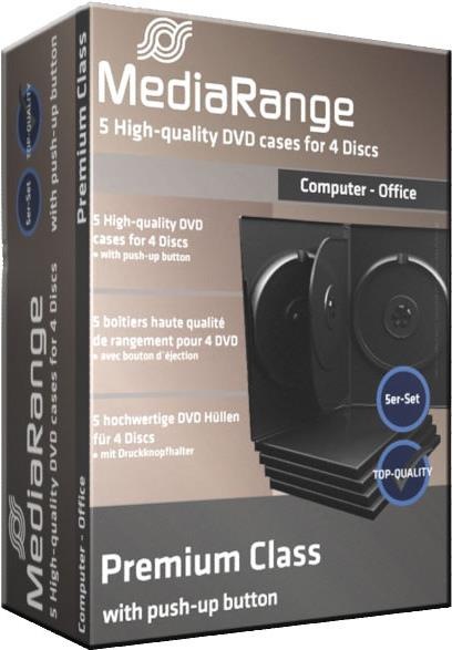 Immagine prodotto MediaRange Manicotti di ricambio per DVD, per 4 supporti DVD, 5 pezzi