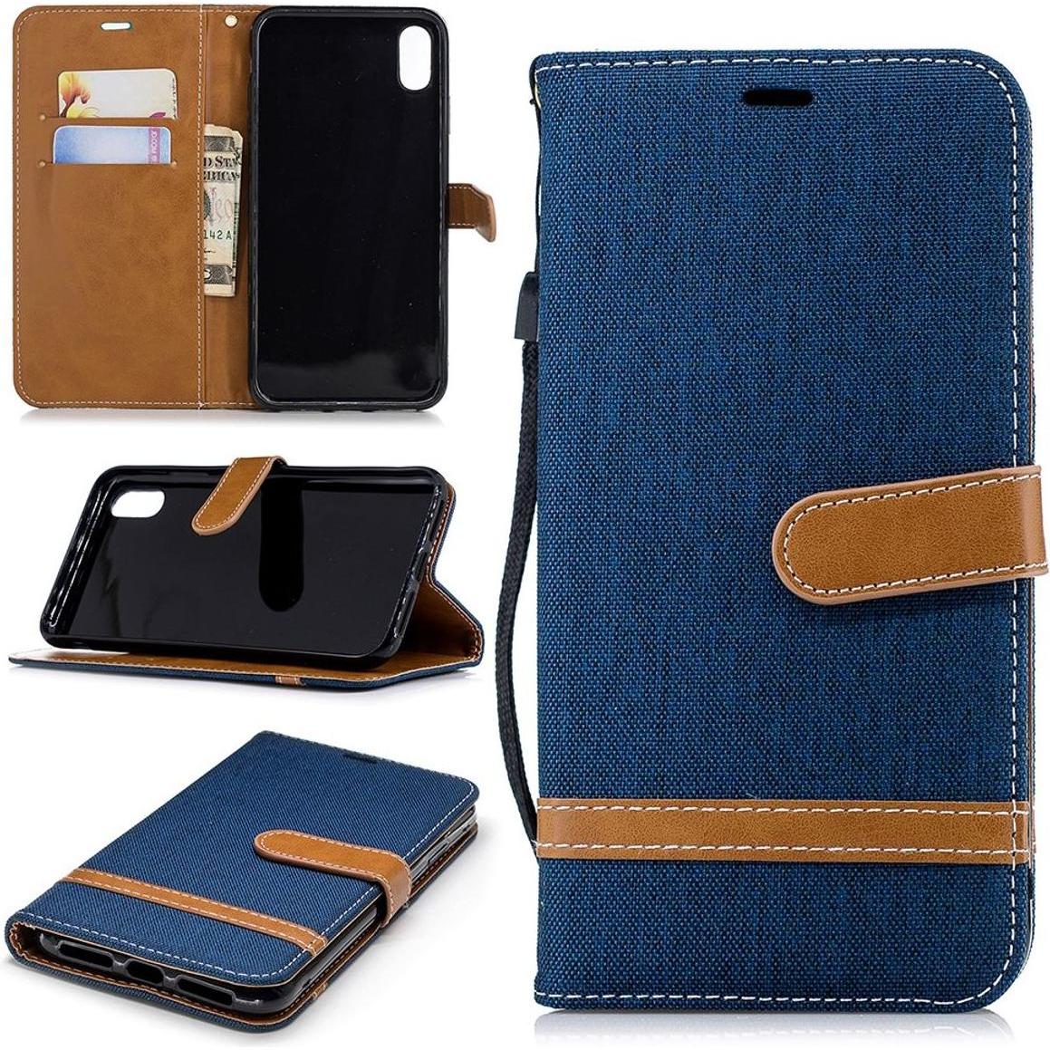König Design Hülle Handy Schutz für Apple iPhone XS Max Case Cover Tasche Wallet Etui Bumper (Apple iPhone XS Max), Smar...