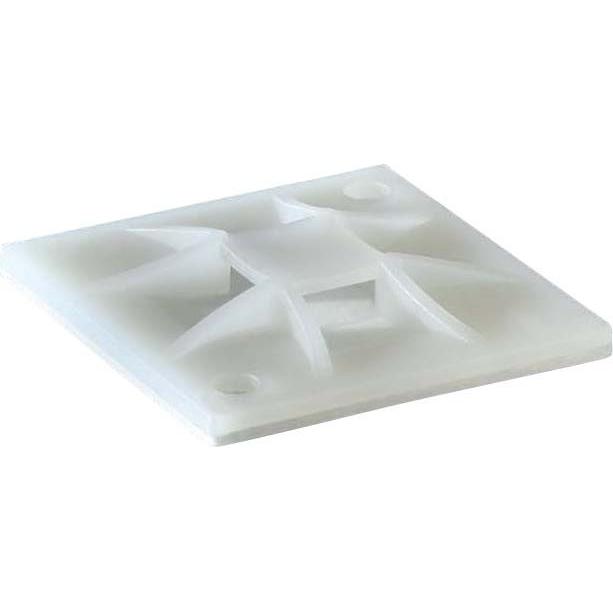 HellermannTyton, Kabelbinder, Q-Mount Sockel QM30A natur klebend (Kunststoffkabelbinder, 30 mm, 100 Stk.)
