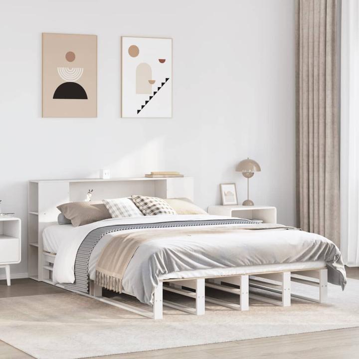 Image du produit vidaXL Bett mit Regal (140 x 190 cm)