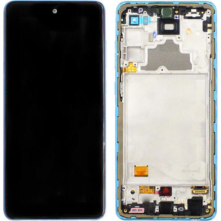 Samsung Galaxy A72 Display (without battery) - Awesome Blue (Display, Galaxy A72), Mobilgerät Ersatz