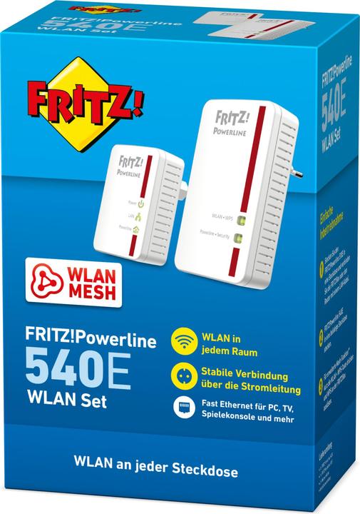 Actual product image AVM FRITZ!Powerline 540E (500 Mbit/s)