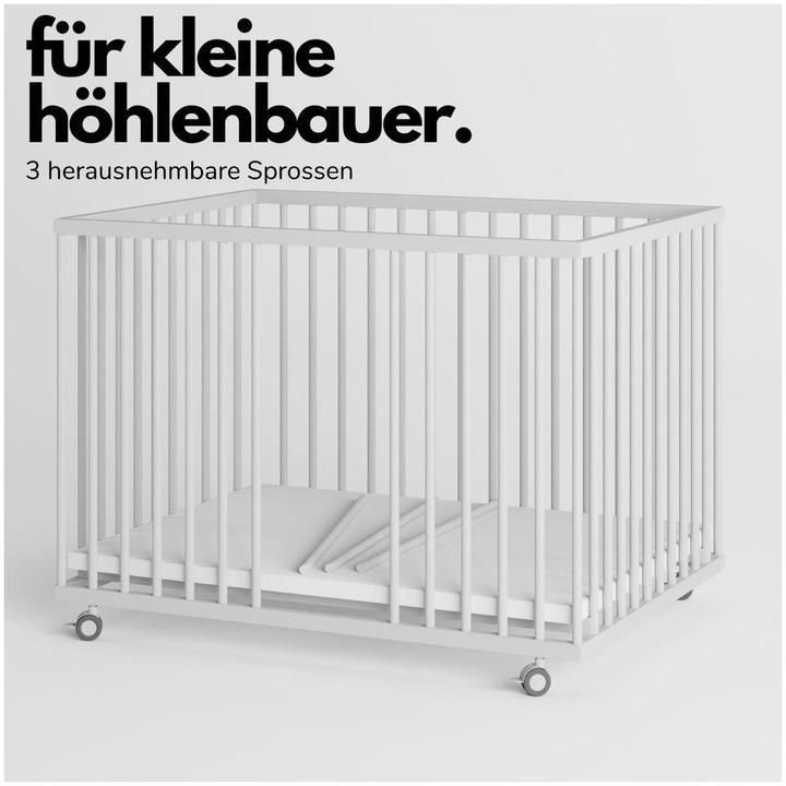 Image du produit Sämann Parc Premium avec barreaux amovibles (100 cm, 75 cm, Hêtre)