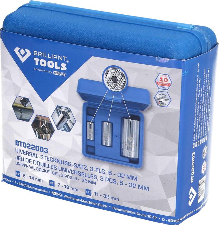 Actual product image Brilliant Tools BT022003 (32 mm, 19 mm, 16 mm, 27 mm, 28 mm, 23 mm, 10 mm, 22 mm, 30 mm, 7 mm, 24 mm, 8 mm, 29 mm, 12 mm, 13 mm, 11 mm, 25 mm, 15 mm, 14 mm, 9 mm, 21 mm, 18 mm, 31 mm, 5 mm, 17 mm, 6 mm, 20 mm, 26 mm)