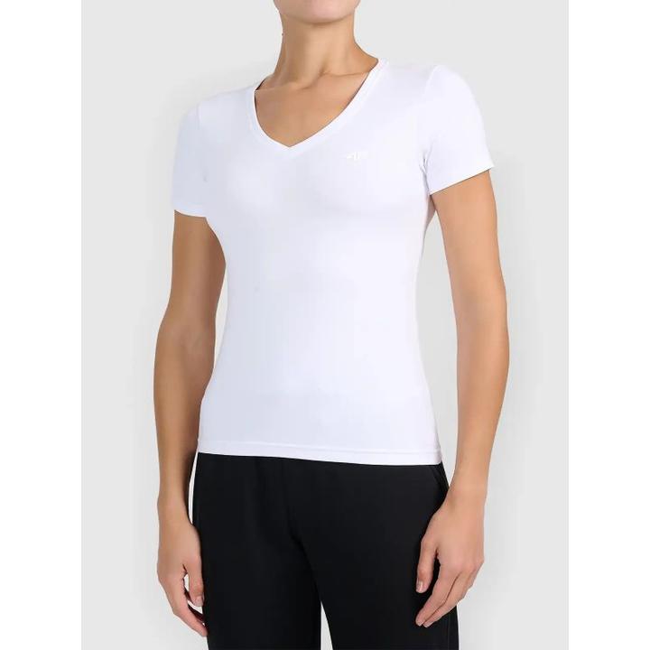 Actual product image 4F Women's basic V-neck T-shirt 4FWMM00TTSHF3307-10S (S)