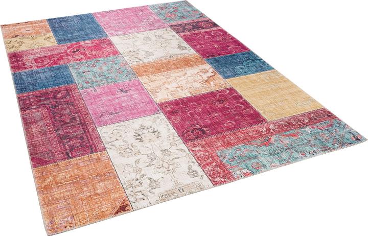 Produktbild Pergamon Luxus Vintage Designer Teppich Primus Bunt Patchwork (120 x 170 cm)