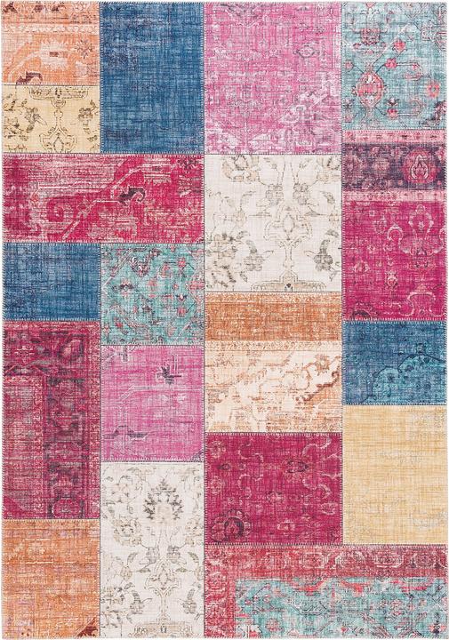 Produktbild Pergamon Luxus Vintage Designer Teppich Primus Bunt Patchwork (120 x 170 cm)