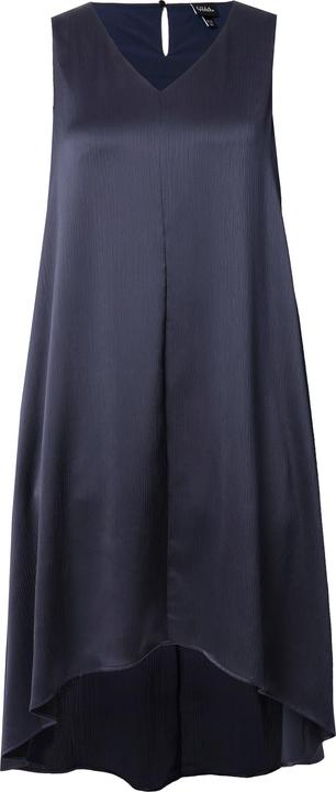 Actual product image Ulla Popken Sleeveless Asymmetric Crash Satin Dress (42, 44)