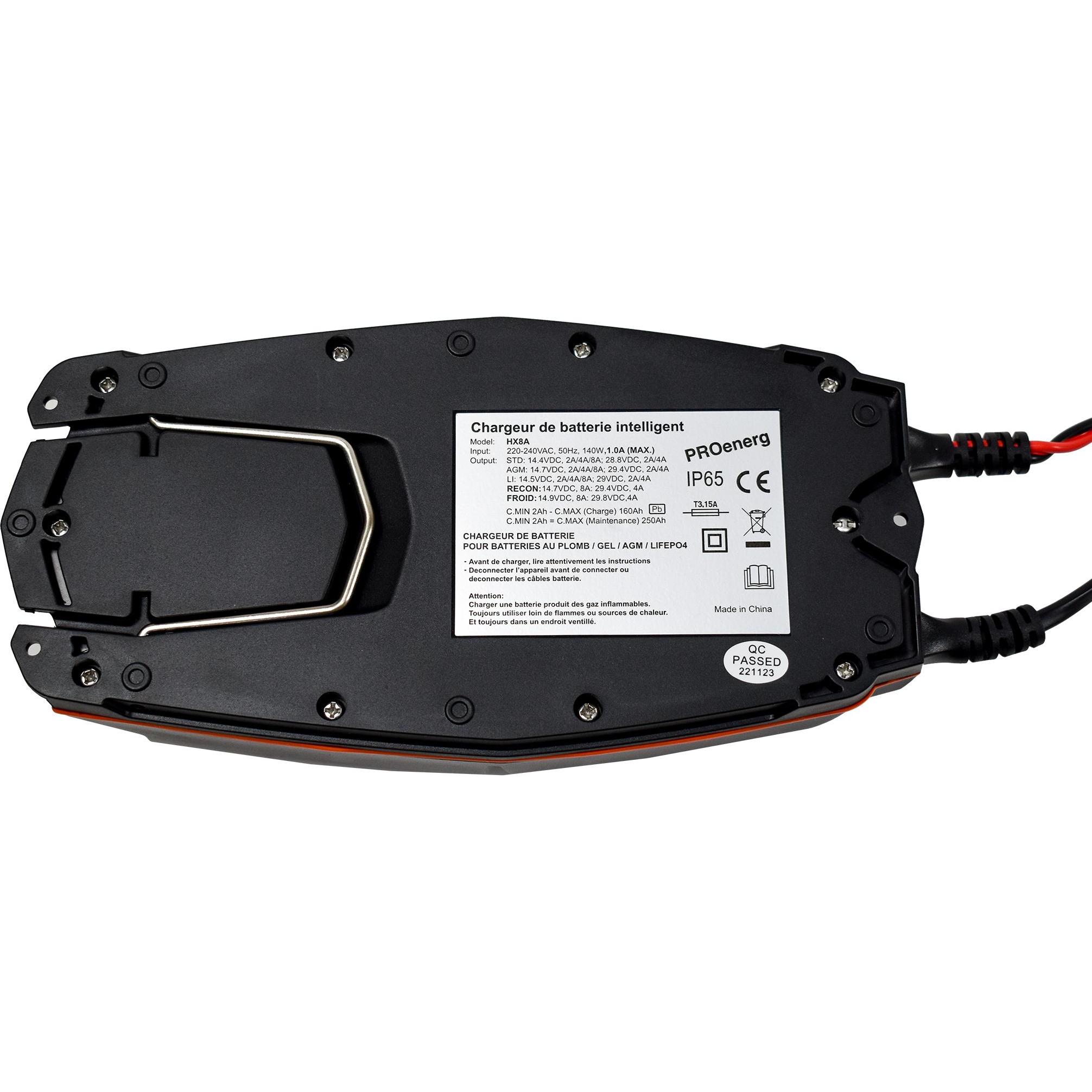 Thumbnail - ProEnerg, Fahrzeugbatterie Zubehör, Chargeur voiture intelligent 12/24V 8A full auto - 8 modes