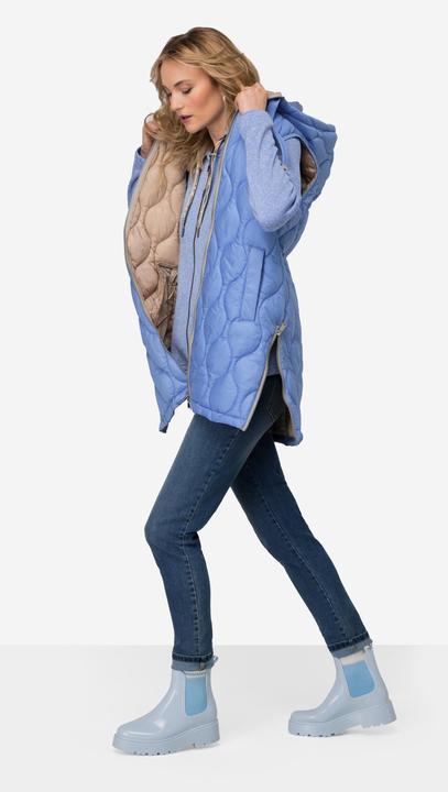 Produktbild Laurasøn Steppweste, wasserabweisend, Longform, Kapuze, 2-Wege-Zipper, Saum-Zipper (M)