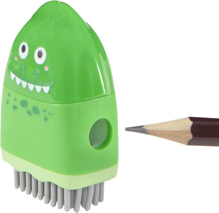 Actual product image Idena Anspitzer 3in1 mit Radierer und Bürste 3fach sortiert