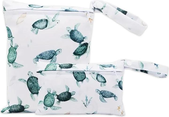 Actual product image ASMI 2 pieces wetbag nappy bag set 20x24cm + 22x15cm