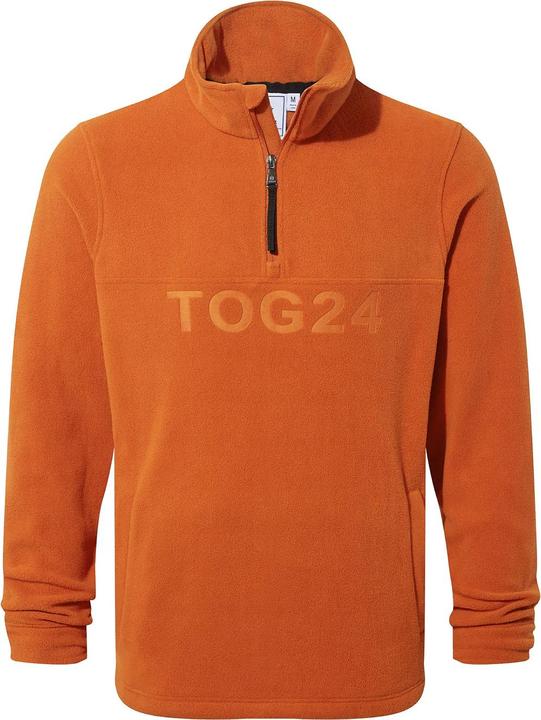 Actual product image TOG24 Mens Brandon Zip Neck Fleece Top (XL)