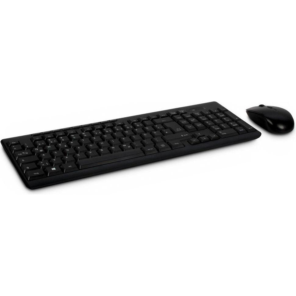 Intertech KB-208 (DE, Kabellos), Tastatur, Schwarz