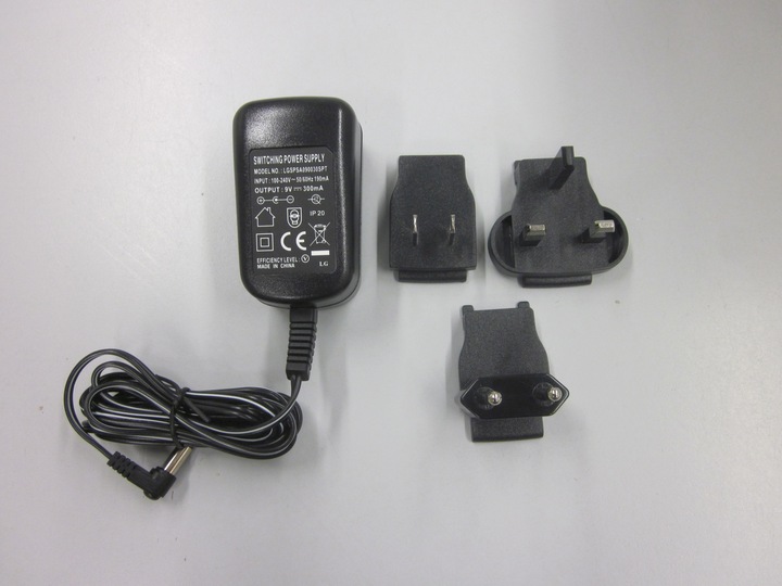 Actual product image Kern Universal power adapter external, with universal input and optional input plug adapters for CH