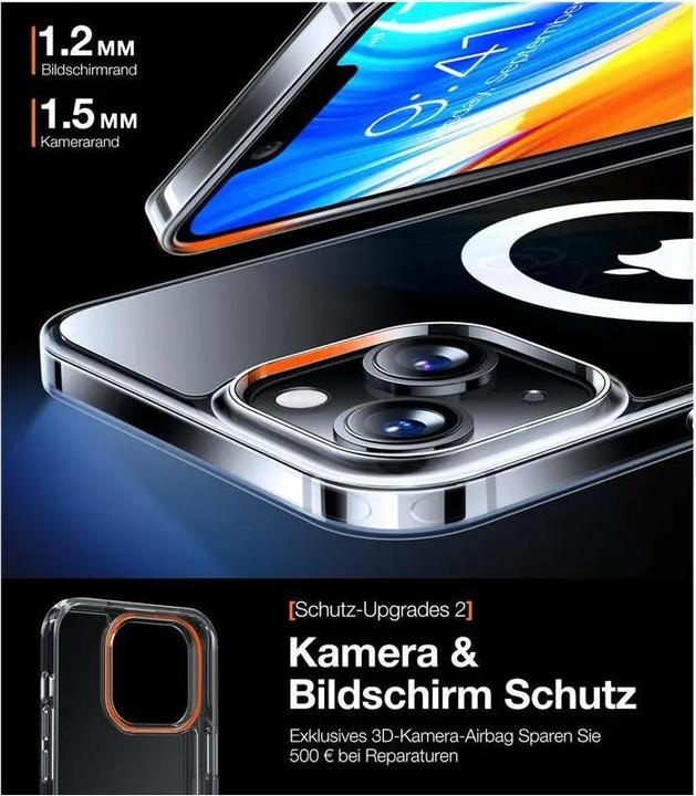Produktbild Torras iPhone 15 Plus Diamond MagSafe Hülle (Apple iPhone 15 Plus)