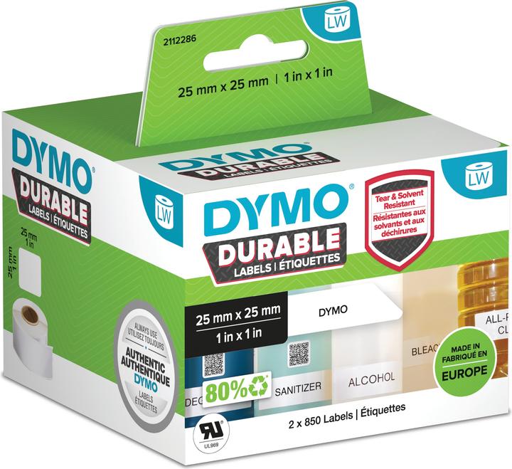 Dymo LW hoogwaardige set. wit (2.50 cm)