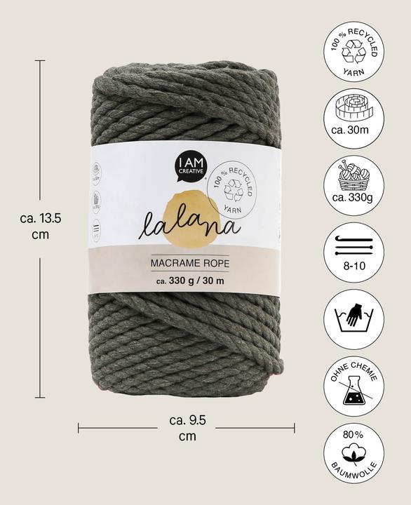 Immagine prodotto Lalana Corda Macrame (30 m)