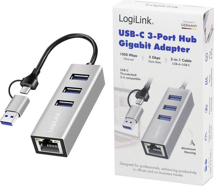 Produktbild LogiLink UA0440 (USB-C, 4 Ports)